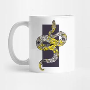 Floral Snake Mug